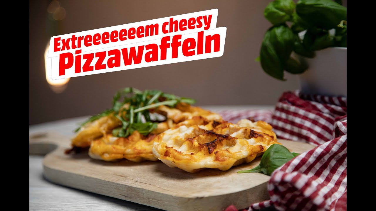 Deftige Pizza-Waffeln aus dem Waffeleisen • Koch-Mit