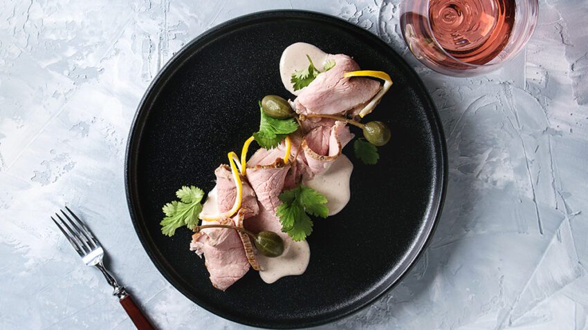 Vitello Tonnato - Kalbfleisch, Thunfischsoße und Kapern • Koch-Mit