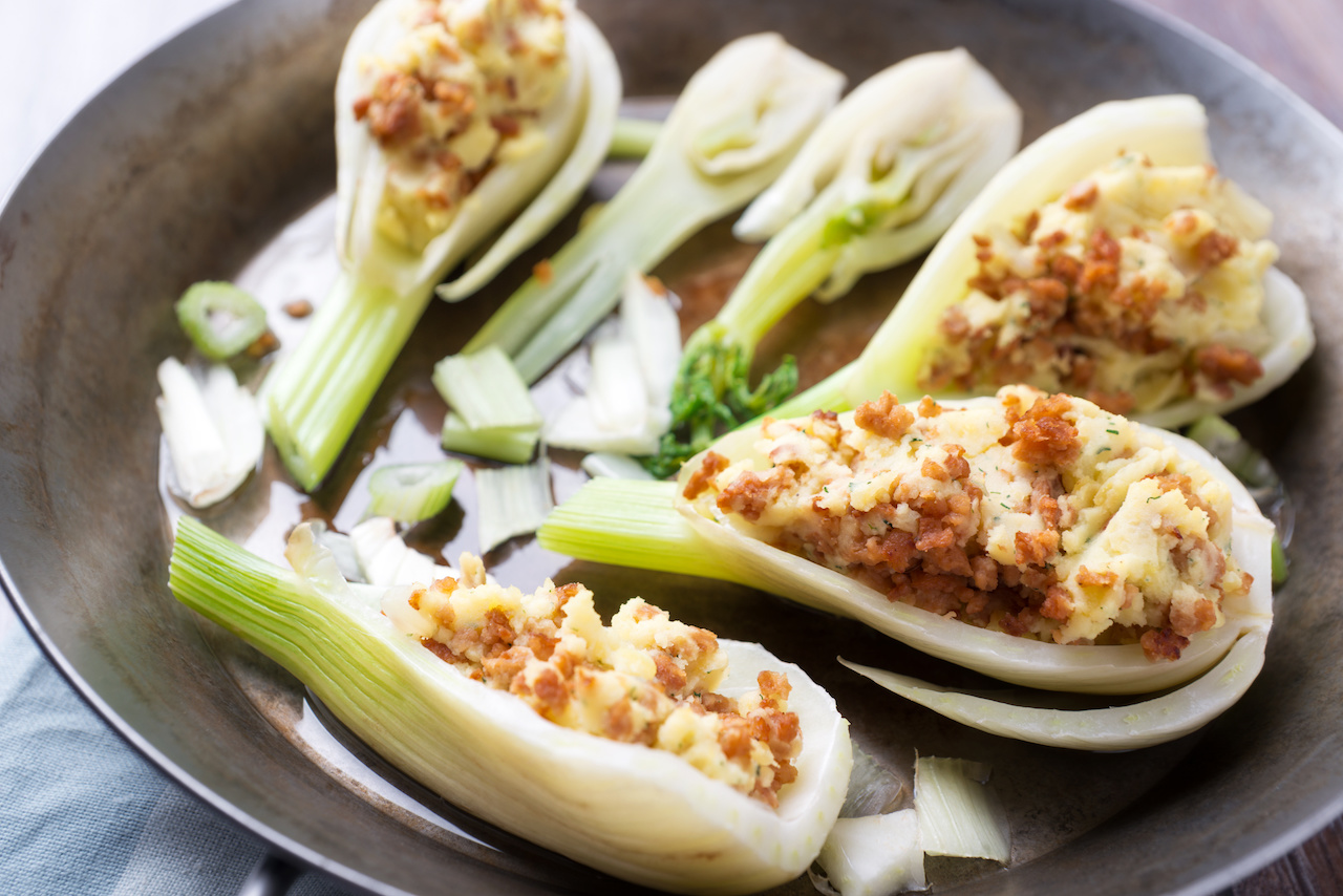 Gedämpfter Fenchel