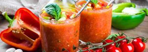 Rezepte fuer eine fruchtige Gazpacho von Ralf Jakumeit.