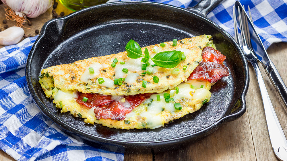 Omelett mit Bacon