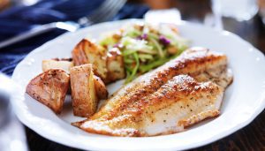 Fischgericht als Bestandteil der Mittelmeerdiät