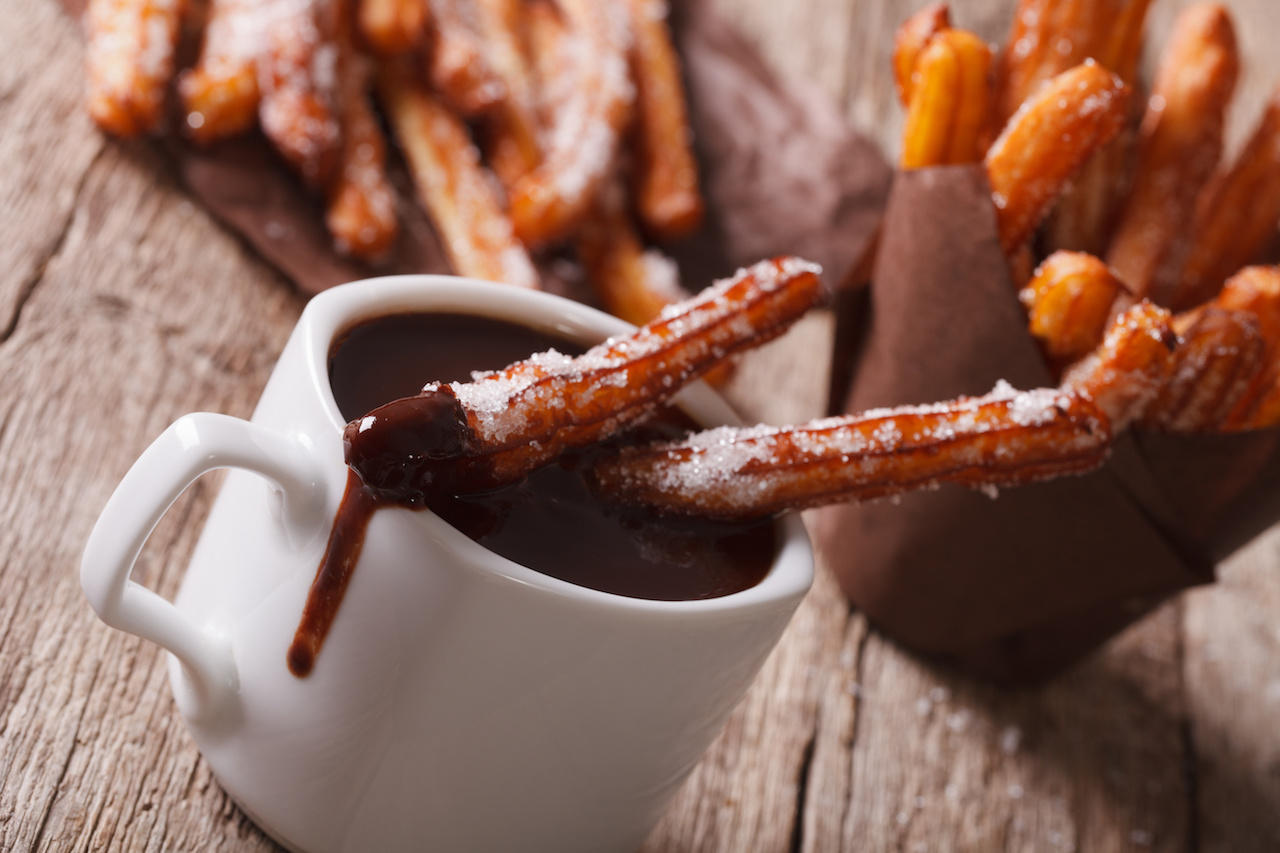 Churros mit Schokolade