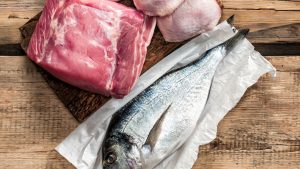 Fisch und Fleisch sind reich an Vitamin B3