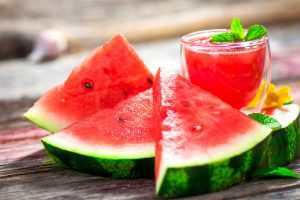 Wassermelone mit Smoothie