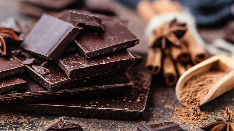 Schokolade steigert das Glücksgefühl - perfekt für ein Schäferstündchen