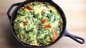 Tomaten Spinat Frittata