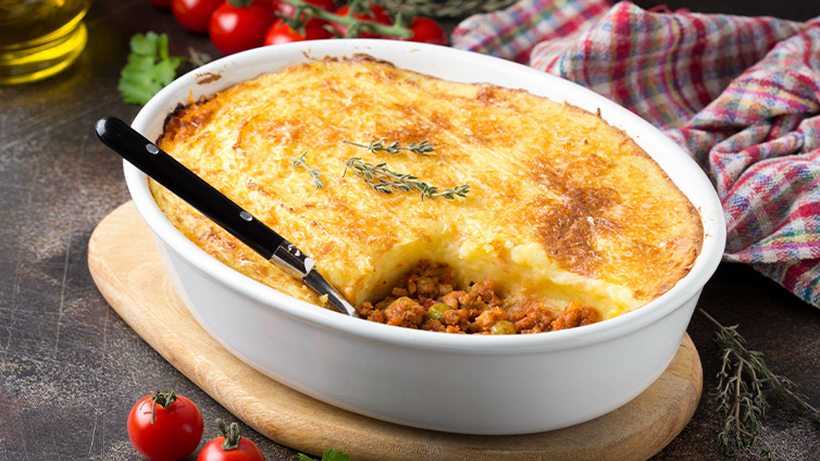 Shepherds Pie: Auflauf mit Kartoffelbrei