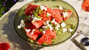 Wassermelone Salat