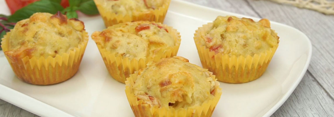 Käse Tomaten Muffins mit Buttermilch