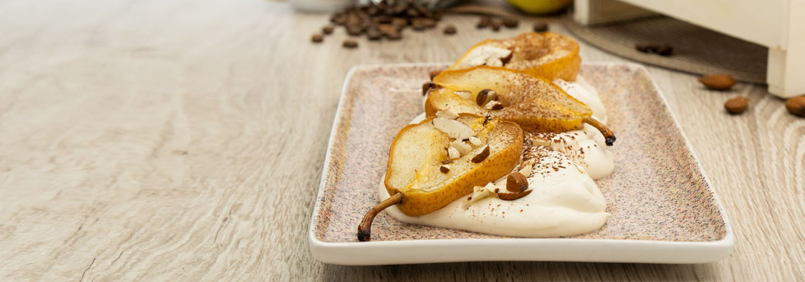 Geröstete Birnen mit Mascarpone Creme