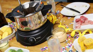 Leckere Dips und Chaos beim Fondue