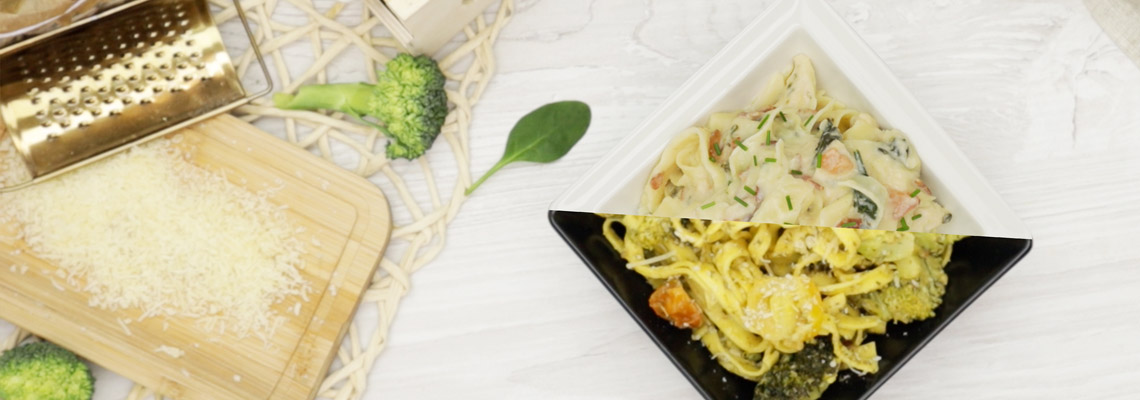 Rezepte für Fettuccine: mit Hähnchenbrust oder mit Brokkoli • Koch-Mit