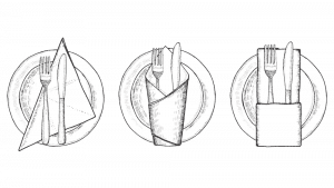 Deko Ideen: 3 verschiedene Falttechniken für Servietten