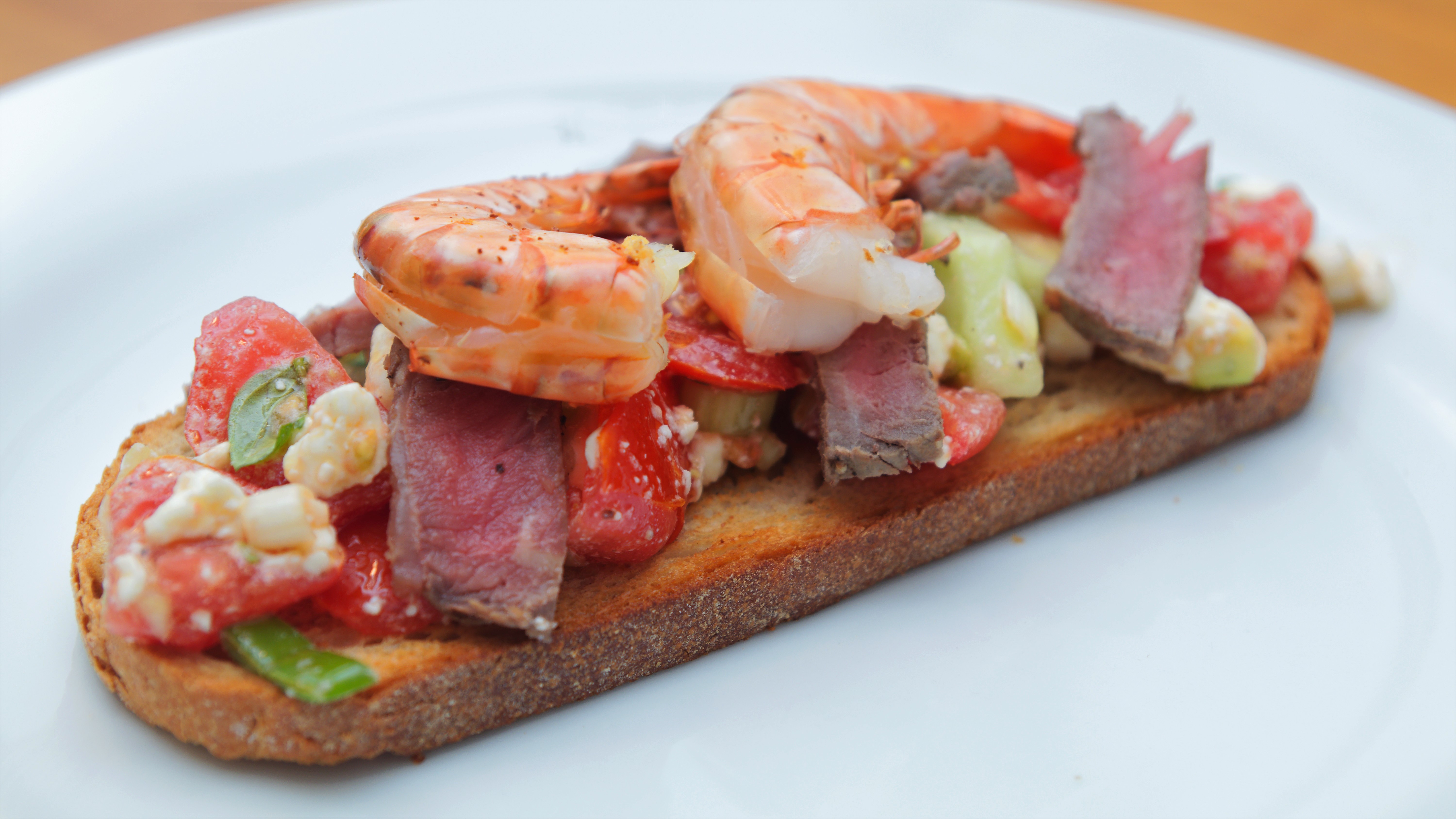 Bruschetta-Häppchen Surf &amp; Turf • Koch-Mit