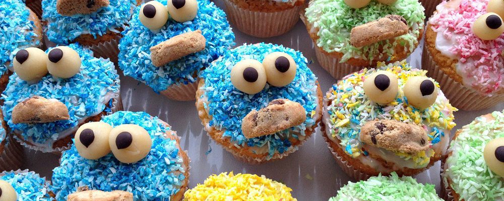 Krümelmonster-Muffins