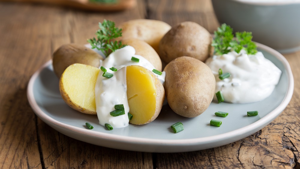 Pellkartoffeln mit Quark