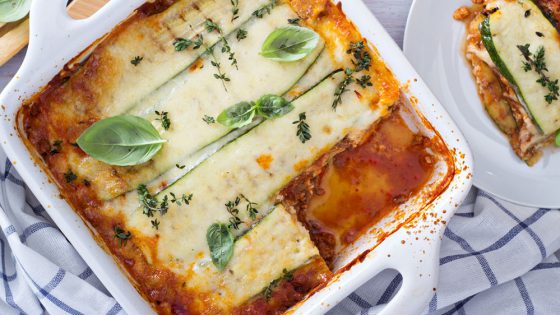Zucchini Lasagne, low carb ohne Nudeln