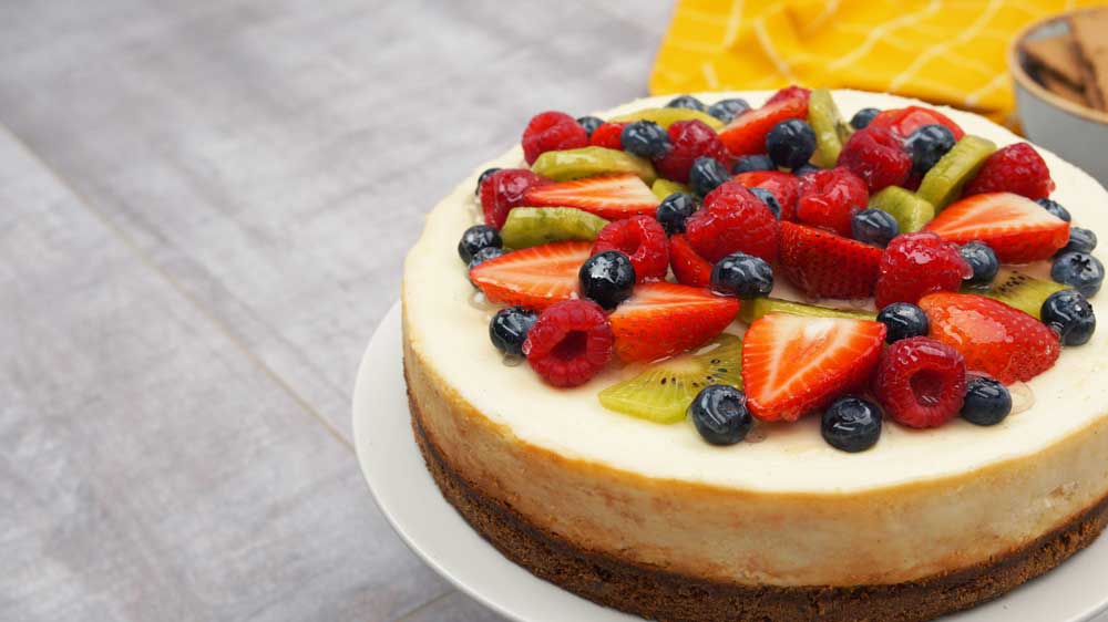 Cheesecake mit Erdbeeren