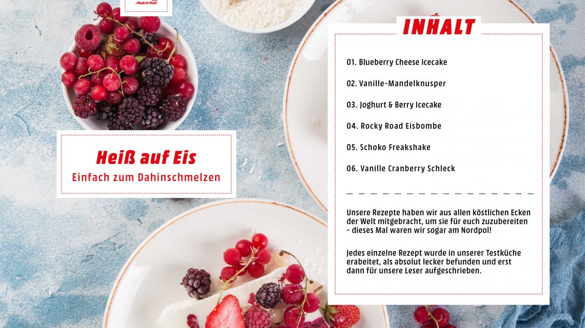 Titelseite Rezeptheft Eis zum Dahinschmelzen