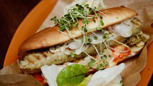 Hot Dog mit Fisch