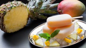 Eis selber machen: Ananas Mango Eis