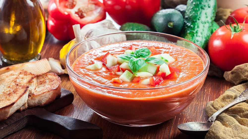 kalte Suppen: Gazpacho mit Zutaten