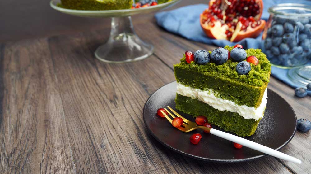 Grüner Mooskuchen mit Spinat und Mascarpone • Koch-Mit