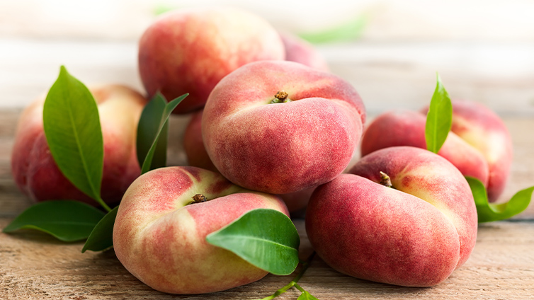 Saisontabelle August: Pfirsiche