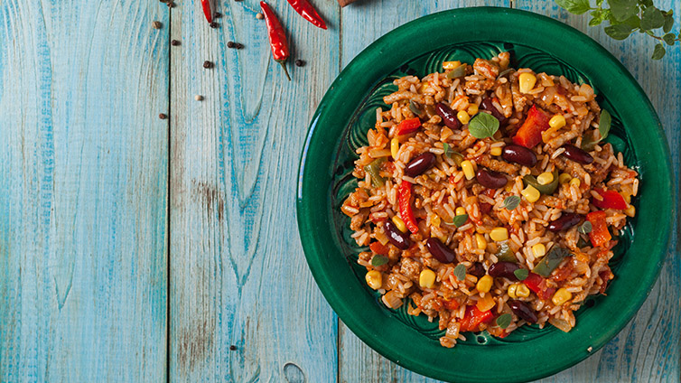Würziges Reissalat Rezept | Abwechslung auf dem Tisch • Koch-Mit