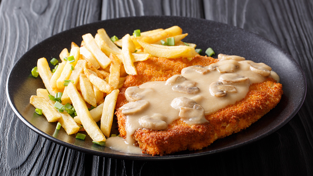 Rezept für Jägerschnitzel mit frischen Champignons • Koch-Mit