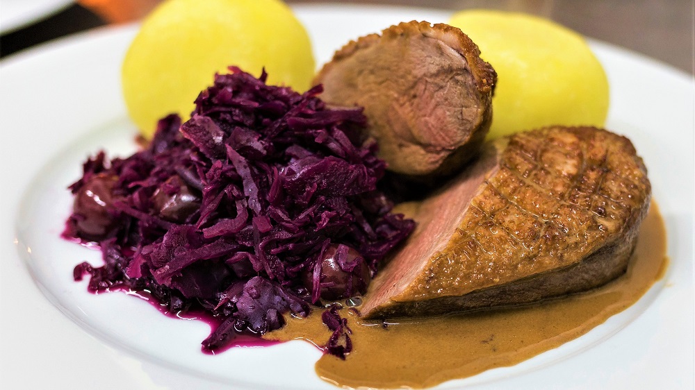 Entenbrust mit Beilagen • Koch-Mit