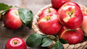 Frisch Äpfel für Apfelrosen