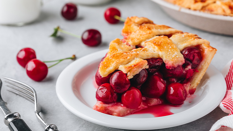 Cherry Pie auf Teller