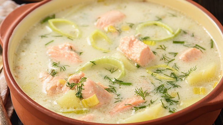 Lachs Lauch Kartoffelsuppe • Koch-Mit