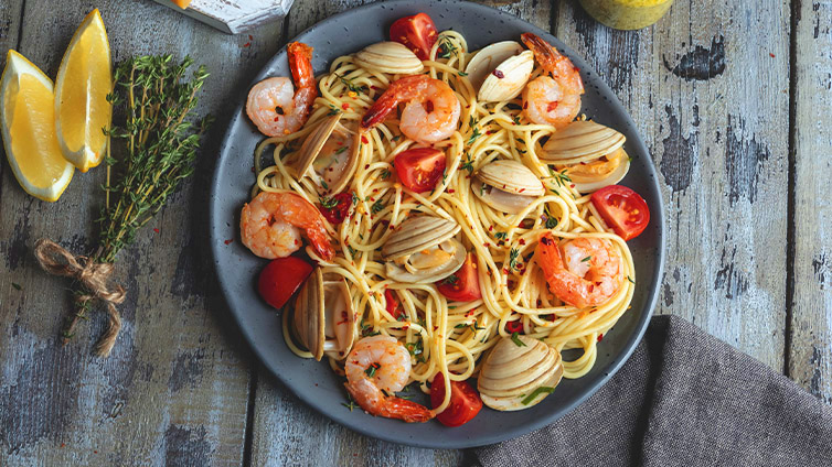 Spaghetti mit Meeresfrüchten