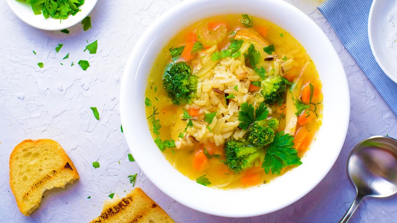GemüSesuppe Mit Brokkoli Und Reis - Rezepte Suchen