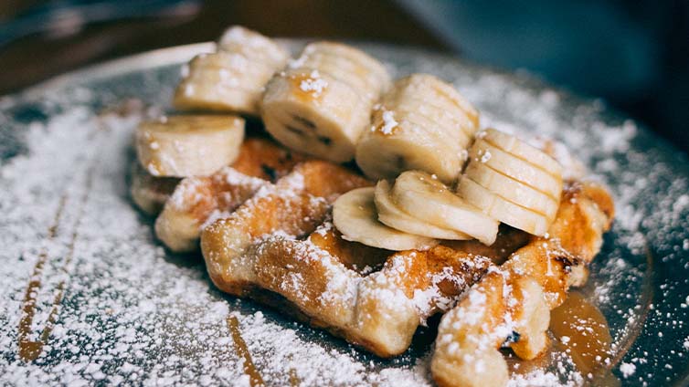 Bananenwaffeln mit Kokos