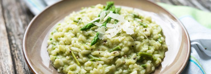 Cremiges Spargelrisotto