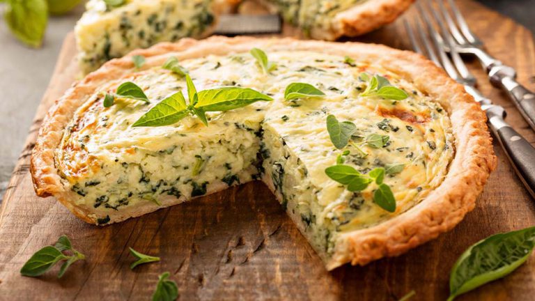 Kräuter-Spinat-Quiche