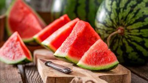 Wassermelone geschnitten