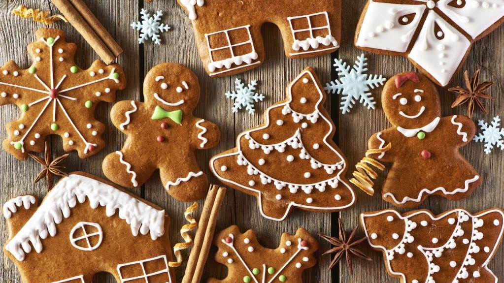 Lebkuchen sind eine beliebte Suessigkeit vom Weihnachtsmarkt