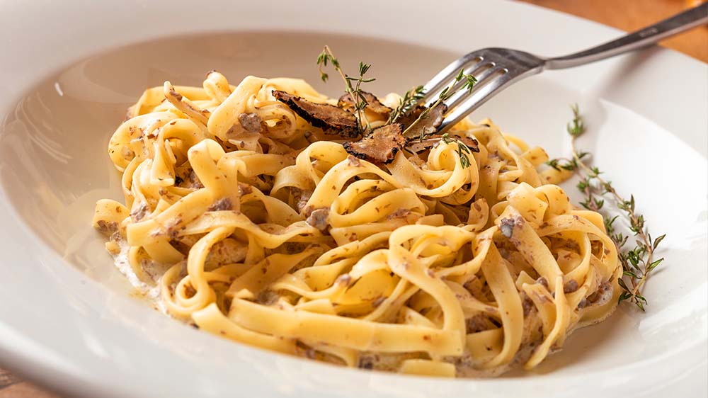 Pasta mit Trüffeln & Parmesan