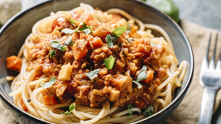 Veggie-Bolognese mit Blumenkohl