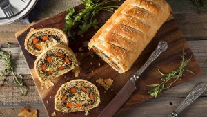Veggie Wellington auf Brett