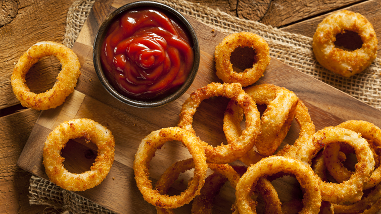 Onion Rings mit Dip