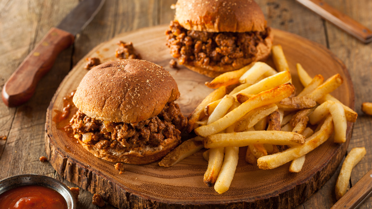 Sloppy Joe mit Pommes