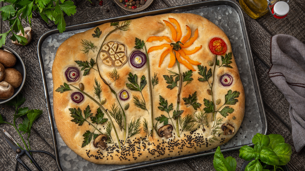 Focaccia Art Focaccia Garden