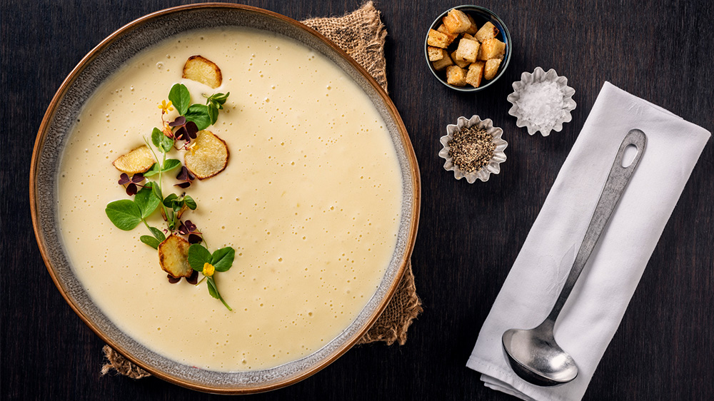 Vichyssoise: Kalte Lauch-Suppe 
