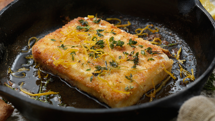 Saganaki: Panierter und gebackener Feta • Koch-Mit